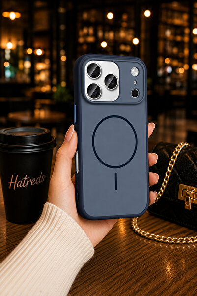 Hatreds iPhone 17 Pro Max Uyumlu MagSafe Kılıf Lacivert