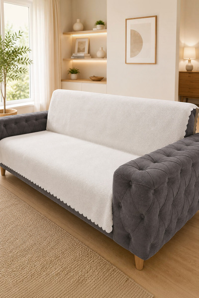 Vivanni Home Bambu Süngerli Esnek Bohem Koltuk Örtüsü Yumuşak Yüzey Makinede ...