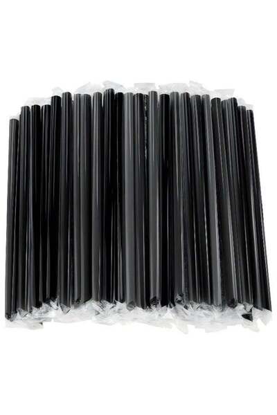 Duravel 8MM 250Pcs Drinking Straws Individually Wrapped for Coffee, Cocktails...