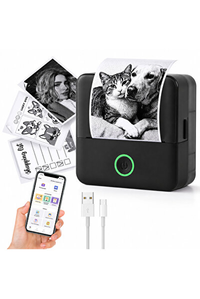 VALA Преносим мини принтер, VALA ®   X 6, Bluetooth, Приложение за телефон с ...