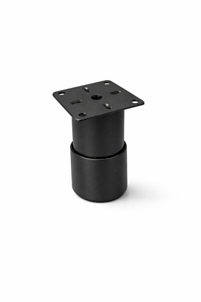 OEM WAW furniture leg, Meric, D 42, H 70, adjustable, metallic, matte black f...