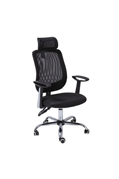 OEM Scaun directorial SL Q118, Mesh, Ergonomic, Metal cromat, Inaltime ajusta...
