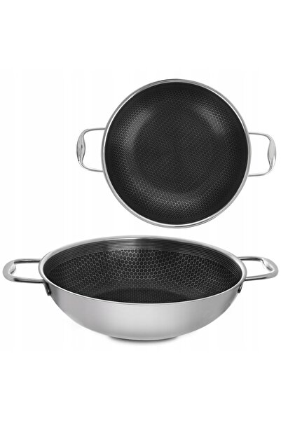 Orionis Tigaie Wok cu Mânere Oțel Inducție Antiaderentă ORION 28 cm