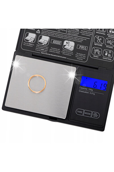 adler Cântar electronic de bucătărie de precizie pentru bijuterii 0,01g 100g LCD