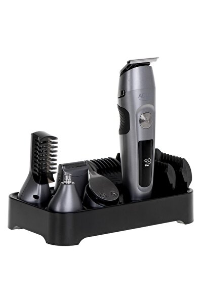 adler Trimmer AD 2944 - Kit de îngrijire 6 în 1 cu Wyś. LCD cu bază de încărcare