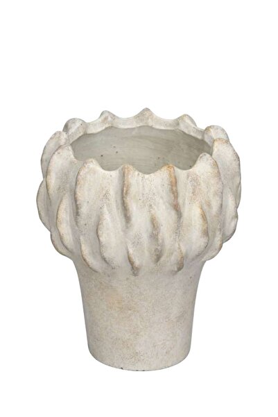 DecoDepot Vază din ciment, gri, 21x23 cm