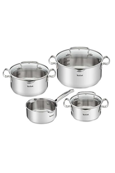 TEFAL Set de 7 piese Duetto+ G719S735, oale cu capace de sticlă 16 / 20 / 24 ...