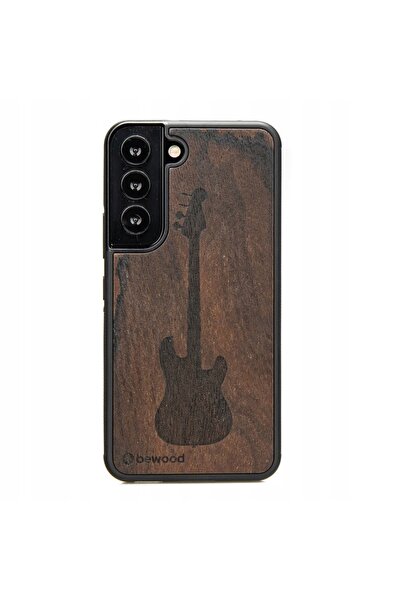 BewooDesign Husă din lemn pentru Samsung Galaxy S22, model chitară, din ziric...