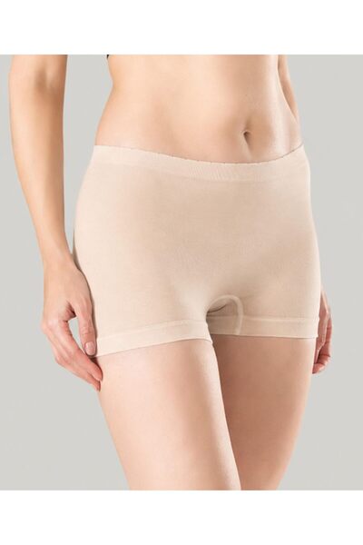 SONNORS 2-Pack Women's Modal Skin Color Boxer Seamless Non-Marking Breathable...