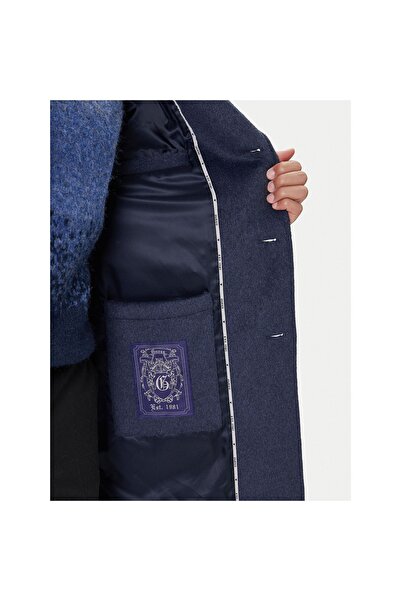 Guess Palton de lână pentru bărbați M4BL3SWGJ82 Bleumarin