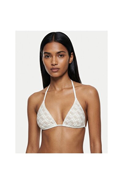 Guess Top de bikini pentru femei E6GJ24KCUO2 Alb