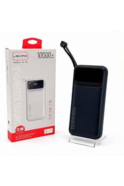 Levino N-30 10000mAh 22.5W Fast Charging Power Bank, Digital LED Display, USB...
