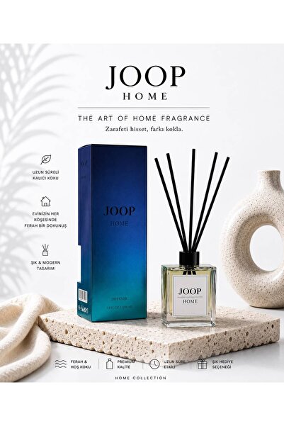 Joop HOME Blue Bambu Oda Kokusu 100 ml | Uzun Süre Kalıcı Premium Çubuklu Oda...