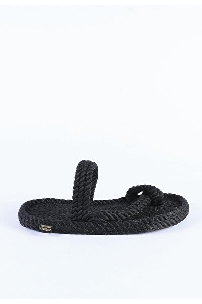 Nomadic Republic Hawaii Women's Handmade Flip-Flop Straw Slippers Black