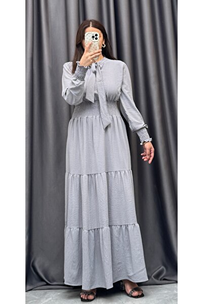 NİSUM MODA Neck-tied ayrobin dress