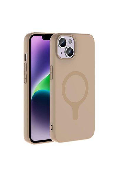 Microsonic Apple iPhone 13 Compatible Case Pastello Magsafe Beige