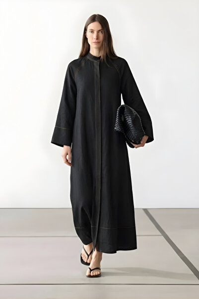 Mevra Vera |   Ferace Denim Dress Black