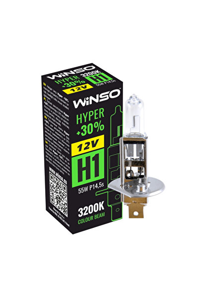 Winso Bec Халоген Хипер +30% H1 - 12V, 55W P14.5s ●   3200K