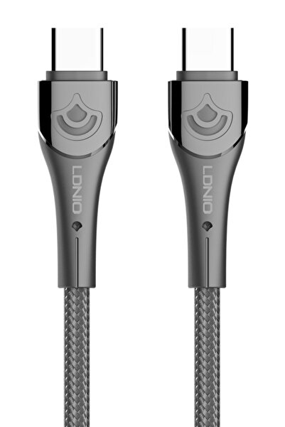 LDNIO Καλώδιο USB-C σε USB-C LC861C, 65W PD, 1μ, γκρι