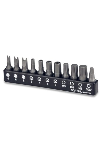 TOPTUL Screwdriver bit Top Bottom Set 11pcs H
