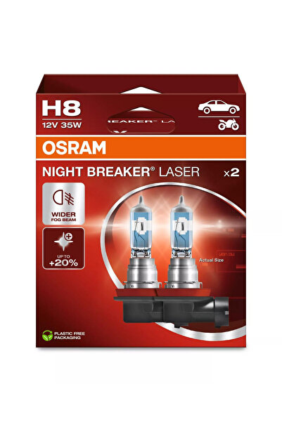 Osram Λάμπα αλογόνου Night Breaker Laser H8 |   12V - PGJ19-1