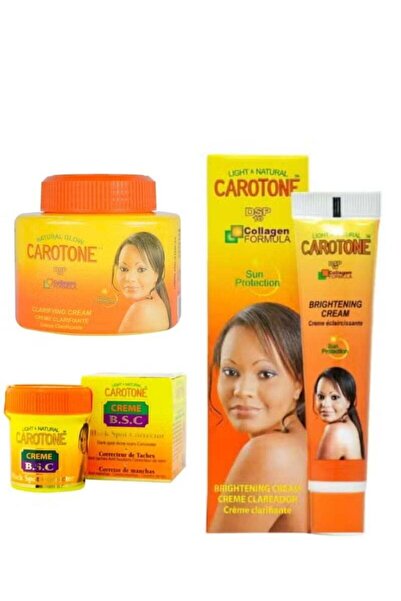 Carotone 3-Piece Set – Brightening Cream 135ml Cream DSP10 With Collagen Form...