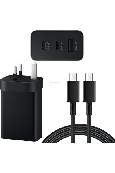 PWR USB-C Fast Charger with Dual USB-C & USB-A Ports, Fast Charging Wall Adap...