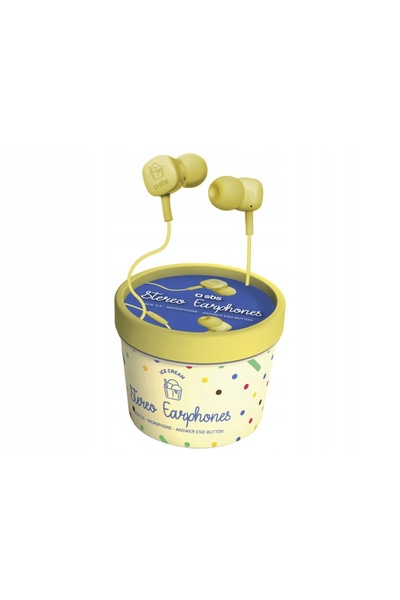 NO BRAND Căști intraauriculare SBS Ice Cream Yellow