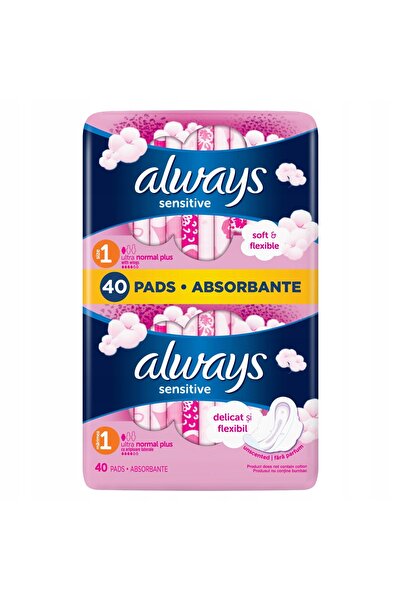 NO BRAND Absorbante ALWAYS Ultra Sensitive Normal Plus (40 bucăți)