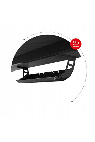 Huzaro Birou Hero 4.8 RGB Negru 160 cm