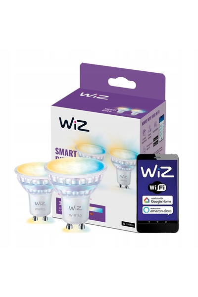 NO BRAND Bec LED inteligent WIZ 929003772242 4.7W GU10 WiFi (2 buc.)