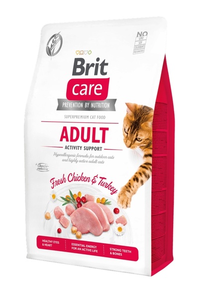 NO BRAND Hrana pentru pisici BRIT CARE Adult Peru si Pui 2kg