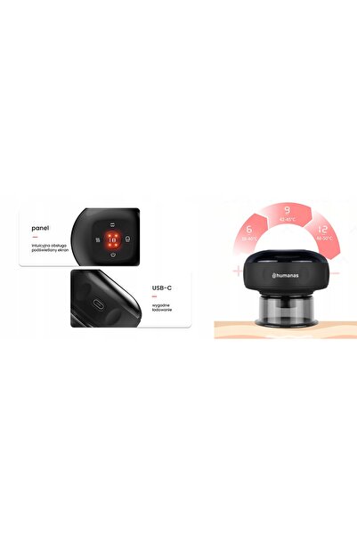 NO BRAND Aparat de masaj HUMANAS BB01 Negru