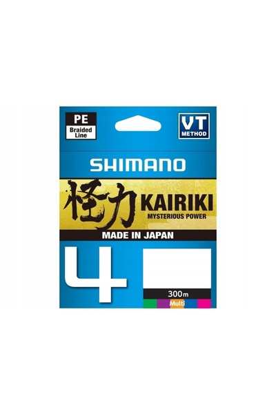 Shimano Plecionka Kairiki 4 0.16 mm / 300 m Multicolor