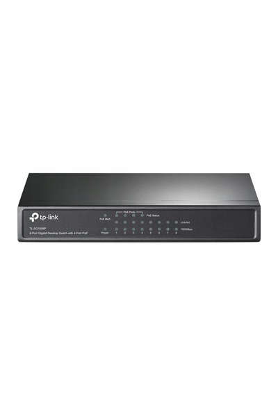 NO BRAND Switch TP-LINK TL-SG1008P 8xLAN (Comutator TP-LINK TL-SG1008P 8xLAN)
