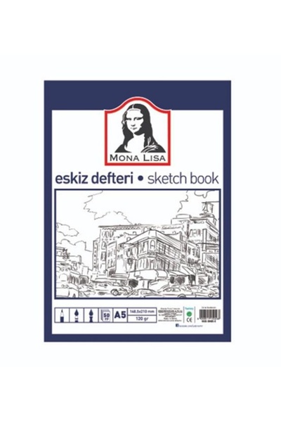 Gülpaş كتاب رسم الموناليزا مقاس A5 50 ورقة