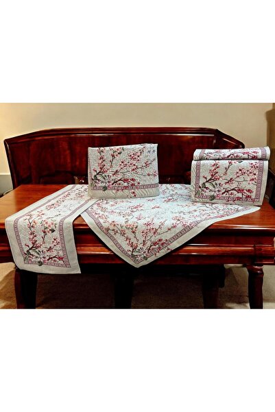 Linea Home ΣΕΤ 5ΤΜΧ ΣΤΟΦΑ ΙΣΠΑΝΙΑΣ ΔΑΜΑΣΚΟ SONORA ΤΕΜΑΧΙΩΝ ΤΡΑΠ/ΡΕ 140Χ140 ΚΑ...