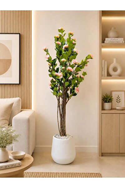 BYT ALRWASM FOR TRADE Luxury Artificial Camellia Flowering Tree – 180 cm Height