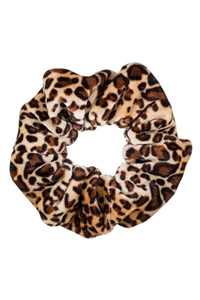 OEM Scrunchie din catifea cu imprimeu animal – Elastic de păr moale și elegan...