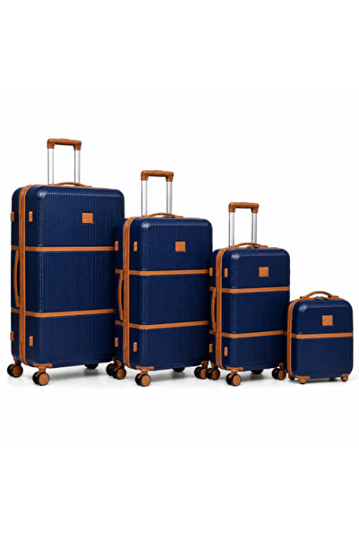 Akyat Luxury 4-piece ABS luggage set – Navy