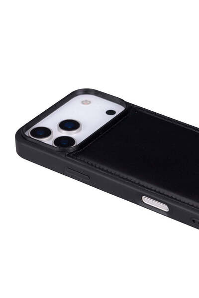 BloominBag Bloomcase Mono Obsidian Black Apple iPhone 17 Pro Max (6.9") Genuine Leather Magsafe Case