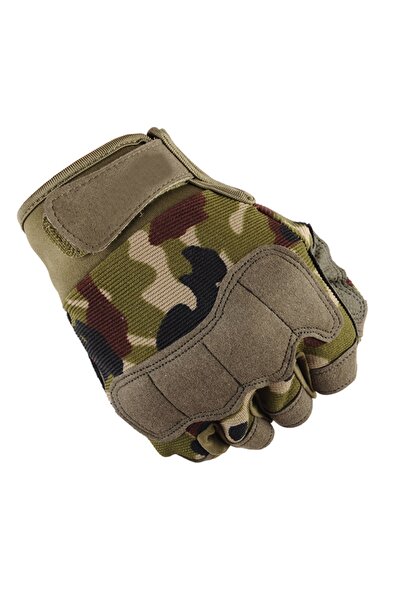 Handz Mănuși sport, Fitness, CrossFit, Ciclism, Alpinism, Camuflaj verde mili...