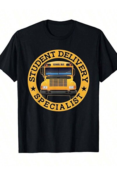 Astogria13 تي شيرت مطبوع عليه "Student Delivery Specialist" بتصميم مدرسي بالل...