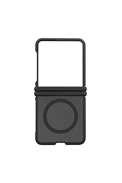 Samsung Galaxy Z Flip8 Dayanıklı Magnet Kılıf - Siyah