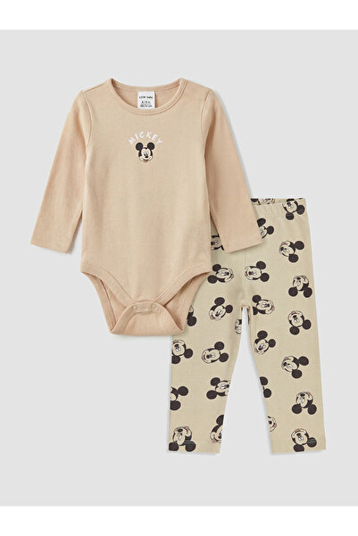 LC Waikiki Set pentru bebeluși băieți cu imprimeu Mickey Mouse