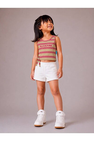 Machetta Girl's Printed Sleeveless T-shirt