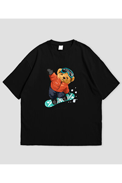 Grafftee Clothing Jump High Printed Unisex Oversize T-Shirt