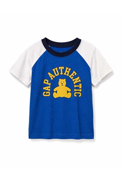 GAP Kids Gap Boys' Graphic Printed T-Shirt Blue