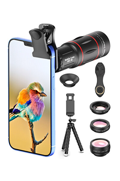 APEXEL 18X Telefoto 4'ü 1 Arada Lens Kiti