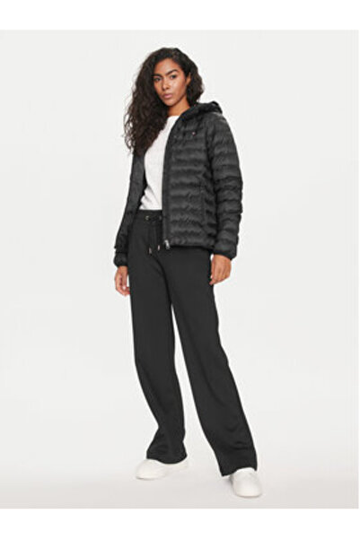 Tommy Hilfiger Jachetă de tranziție pentru femei WW0WW42046 Negru